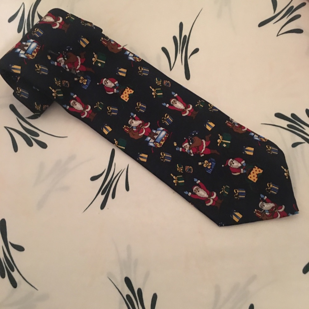 Ho Ho Ho Vintage Santa Christmas Neck Tie